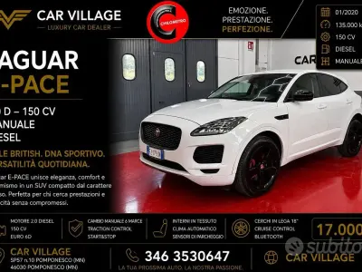 Usata Jaguar E-Pace R-Dynamic 150 CV (110 kW) 2020 Bianco SUV