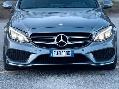 Usata Mercedes C220 AMG line 170 CV (125 kW) 2017 Grigio Station wagon