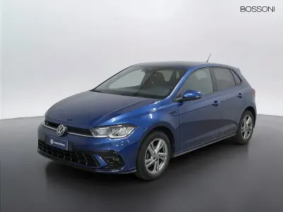 Usata VW Polo R-line 95 CV (69 kW) 2023 Blu Utilitaria