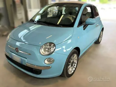 Usata Fiat 500C Lounge 69 CV (50 kW) 2012 Azzurro volare Cabrio