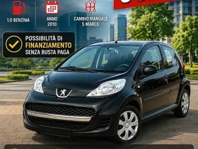 Usata Peugeot 107 68 CV (50 kW) 2010 Nero Utilitaria
