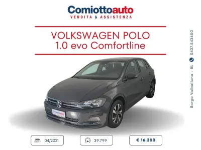 Usata VW Polo Comfortline 80 CV (58 kW) 2021 Grigio Berlina