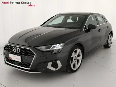 Usata Audi A3 Advanced 150 CV (110 kW) 2021 Grigio manhattan metallizzato Berlina