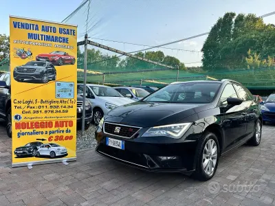Usata Seat Leon ST FR 115 CV (84 kW) 2020 Nero Station wagon