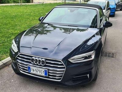 Usata Audi A5 Cabriolet Business 190 CV (139 kW) 2018 Blu/azzurro Cabrio