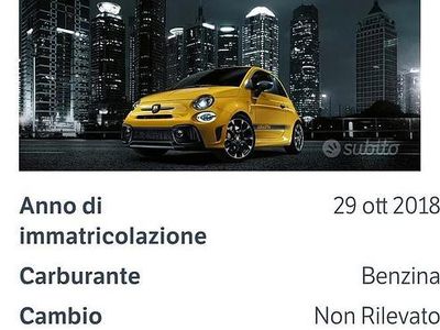Usata Abarth 595 145 CV (106 kW) 2018 Bianco Berlina