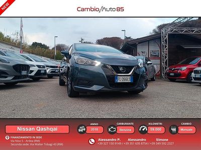 Usata Nissan Micra Acenta 89 CV (65 kW) 2018 Blu Utilitaria