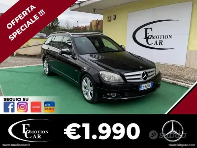 Usata Mercedes C200 Avantgarde 136 CV (100 kW) 2008 Nero Station wagon