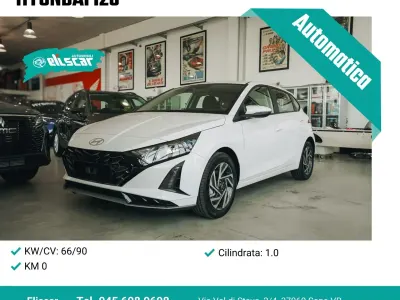 Nuova Hyundai i20 90 CV (66 kW) 2026 Bianco Utilitaria