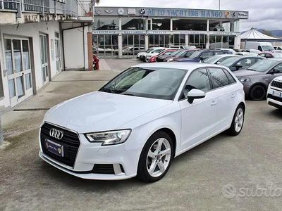 Usata Audi A3 Sport 111 CV (81 kW) 2017 Bianco Berlina