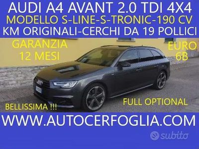 Usata Audi A4 S-Line 190 CV (139 kW) 2017 Grigio Station wagon
