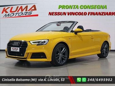 Usata Audi A3 Cabriolet S-Line 190 CV (139 kW) 2018 Giallo Cabrio