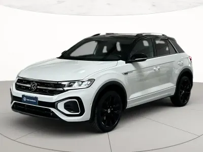 Usata VW T-Roc R-line 150 CV (110 kW) 2023 Pure white nero SUV