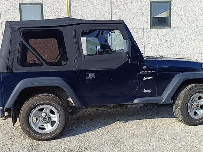 Usata Jeep Wrangler Sport 1997 Blu SUV