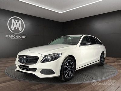 Usata Mercedes C220 170 CV (125 kW) 2016 Bianco Station wagon