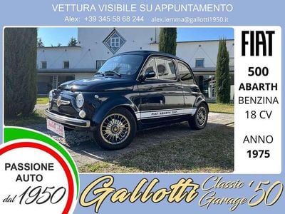 Usata Fiat 500 Abarth 18 CV (13 kW) 1975 Blu Utilitaria