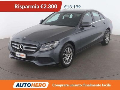 Usata Mercedes C180 Business 116 CV (85 kW) 2017 Grigio Berlina