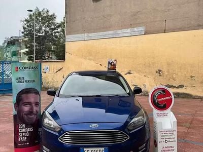 Usata Ford Focus Titanium 95 CV (69 kW) 2015 Blu Berlina