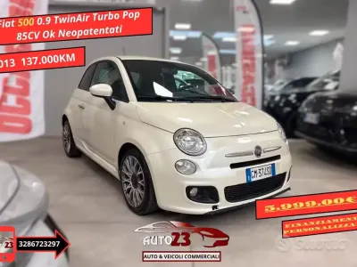 Usata Fiat 500 Pop 86 CV (63 kW) 2013 Bianco Berlina