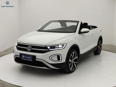Usata VW T-Roc Cabriolet Style 110 CV (80 kW) 2022 Bianco Cabrio