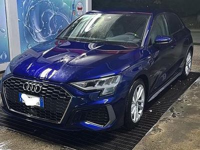 Usata Audi A3 S-Line 150 CV (110 kW) 2021 Blu Berlina