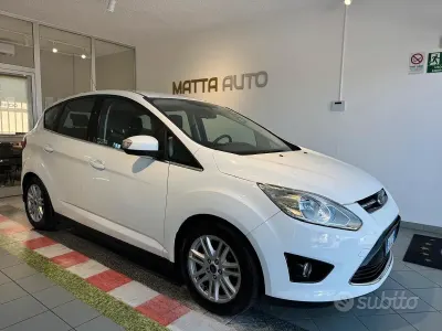 Usata Ford C-MAX Titanium 116 CV (85 kW) 2014 Bianco Monovolume