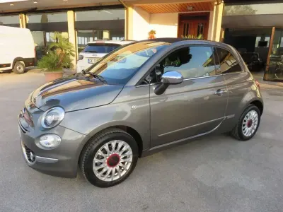 Usata Fiat 500C Red 69 CV (50 kW) 2022 Antracite Cabrio