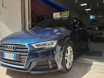 Usata Audi A3 S-Line 150 CV (110 kW) 2017 Blu Berlina