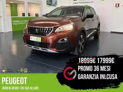 Usata Peugeot 3008 Allure 131 CV (96 kW) 2018 Marrone SUV