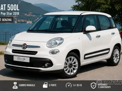 Usata Fiat 500L Pop Star 95 CV (69 kW) 2018 Bianco Monovolume