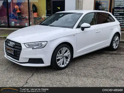 Usata Audi A3 S-Line 131 CV (96 kW) 2019 Bianco Berlina