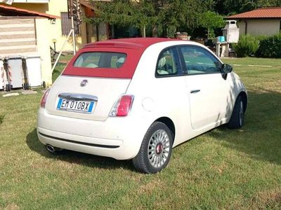 Usata Fiat 500C Lounge 69 CV (50 kW) 2012 Bianco Cabrio