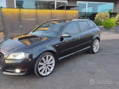 Usata Audi A3 Sportback S-Line 140 CV (102 kW) 2012 Nero Utilitaria