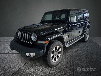 Usata Jeep Wrangler Unlimited Sahara 200 CV (147 kW) 2019 Nero SUV