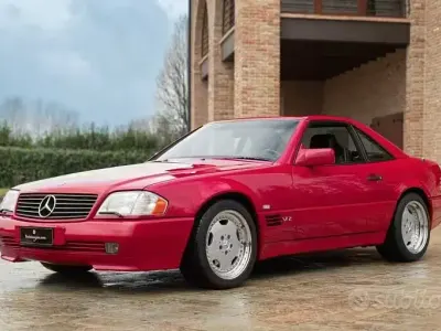 Usata Mercedes SL600 394 CV (289 kW) 1994 Rosso Cabrio