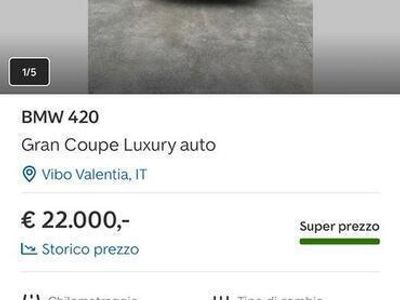 usata BMW 420 Gran Coupé 420 d Luxury auto