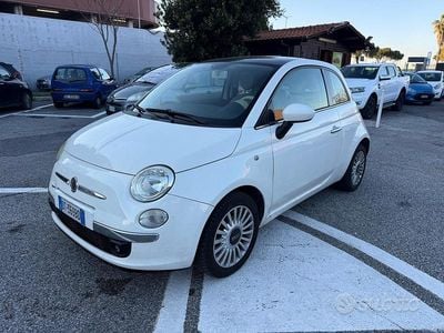 Usata Fiat 500 Lounge 75 CV (55 kW) 2009 Bianco Cabrio