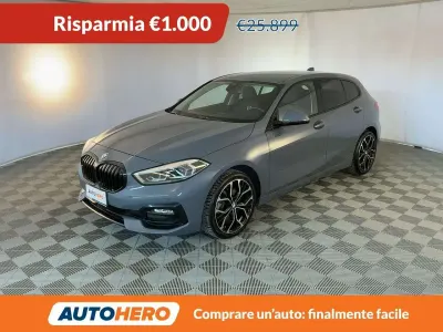 Usata BMW 118 Sport Line 150 CV (110 kW) 2021 Grigio Utilitaria