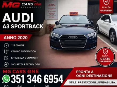 Usata Audi A3 Sport 150 CV (110 kW) 2020 Blu/azzurro Berlina