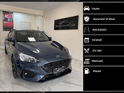 Usata Ford Focus ST-Line 120 CV (88 kW) 2021 Blu Berlina