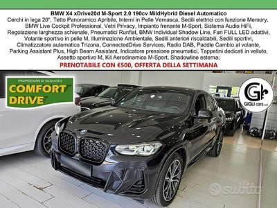 Usata BMW X4 M Sport 190 CV (139 kW) 2025 Nero SUV