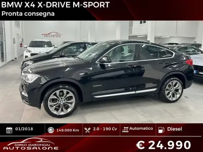 Usata BMW X4 M Sport 190 CV (139 kW) 2018 Nero SUV