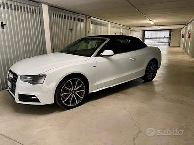 Usata Audi A5 Cabriolet Advanced 177 CV (130 kW) 2013 Bianco Cabrio