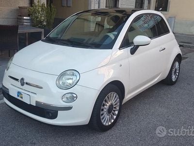 Usata Fiat 500 Lounge 69 CV (50 kW) 2009 Bianco Cabrio