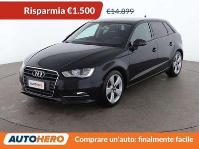Usata Audi A3 Ambition 110 CV (80 kW) 2016 Nero Berlina