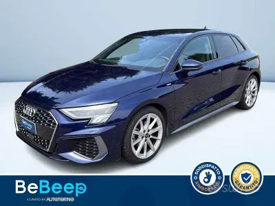 Usata Audi A3 S-Line 150 CV (110 kW) 2023 Blu metallizzato Berlina