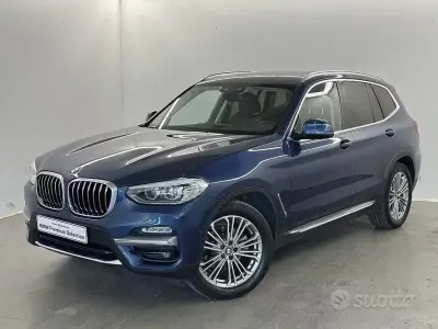 Usata BMW X3 Luxury Line 190 CV (139 kW) 2019 Blu SUV