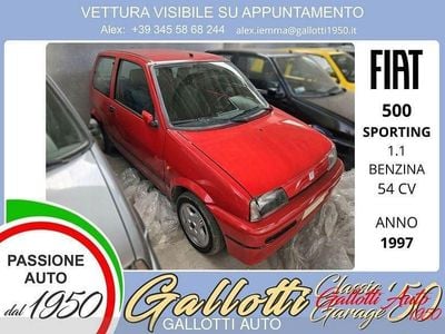 Usata Fiat Cinquecento 54 CV (39 kW) 1997 Rosso Utilitaria