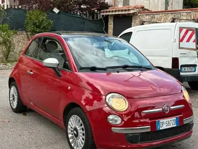 Usata Fiat 500 69 CV (50 kW) 2009 Rosso Cabrio