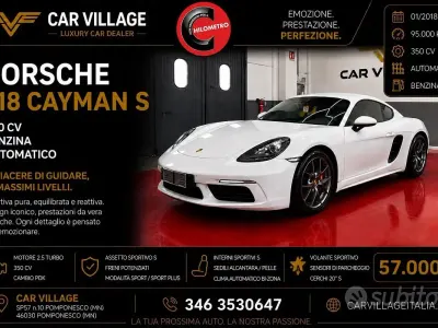 Usata Porsche 718 Cayman 350 CV (257 kW) 2018 Bianco Coupé